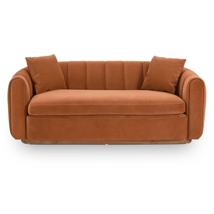 Arles 2 Seater Sofa - Melbourne Clay & Walnut