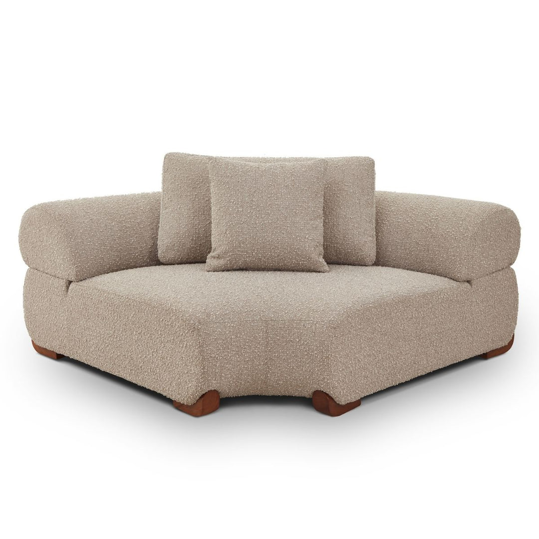 Cotto Modular Sofa Corner - Amalfy Taupe & Middle Brown