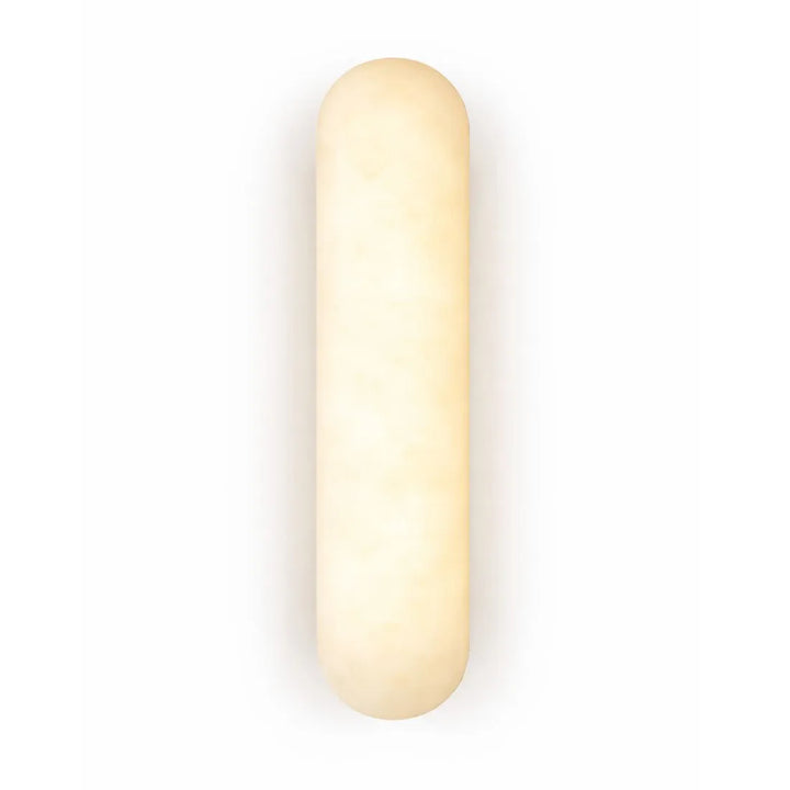Alura Alabaster & Brushed Brass Wall Light