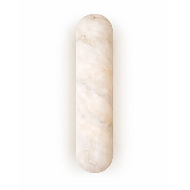 Alura Alabaster & Brushed Brass Wall Light
