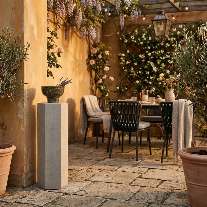 Nanpuk Pedestal - Limestone