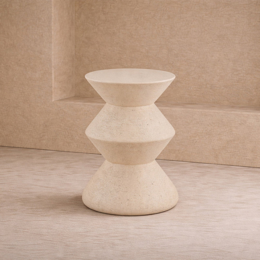 Zinda Side Table - Sandstone