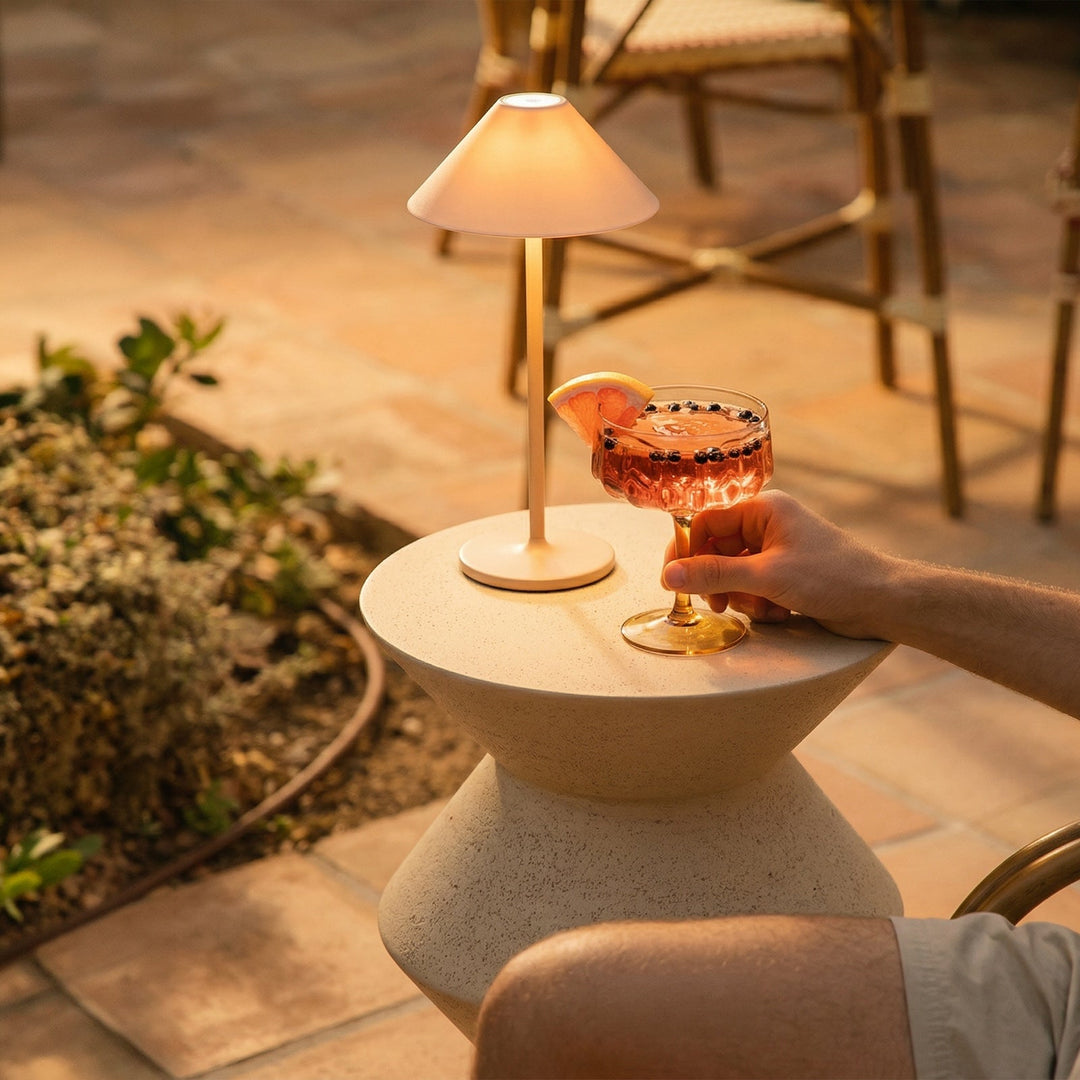 Zinda Side Table - Sandstone