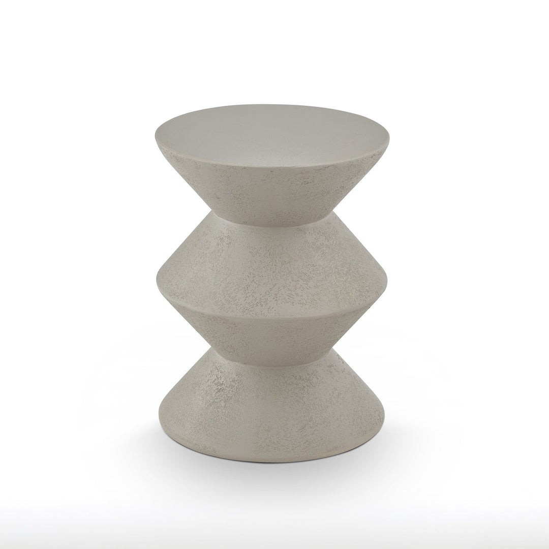 Zinda Side Table - Limestone