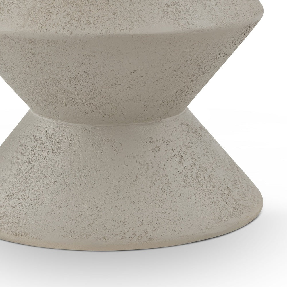 Zinda Side Table - Limestone