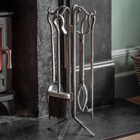 Garden Trading Batsford Fireside Tool Set in Antique Pewter