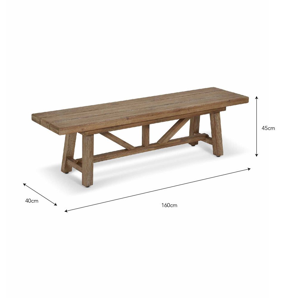 Garden Trading Chilford Solid Wood Bench Small