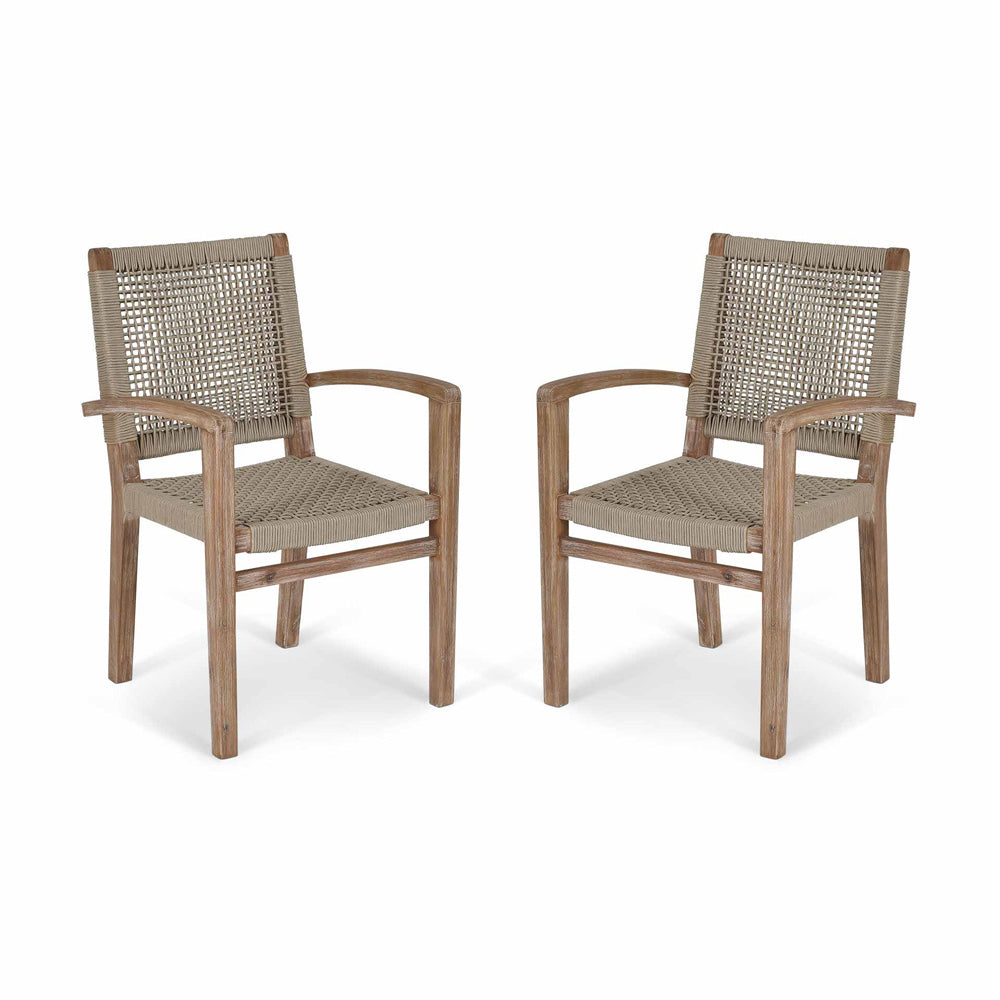 Garden Trading Chilford Set of 2 Carver Dining Chairs