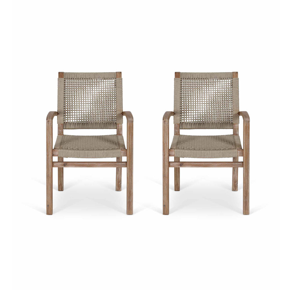 Garden Trading Chilford Set of 2 Carver Dining Chairs