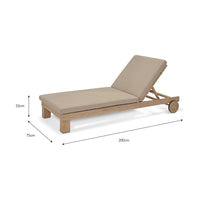 Garden Trading Porthallow Lounger Natural