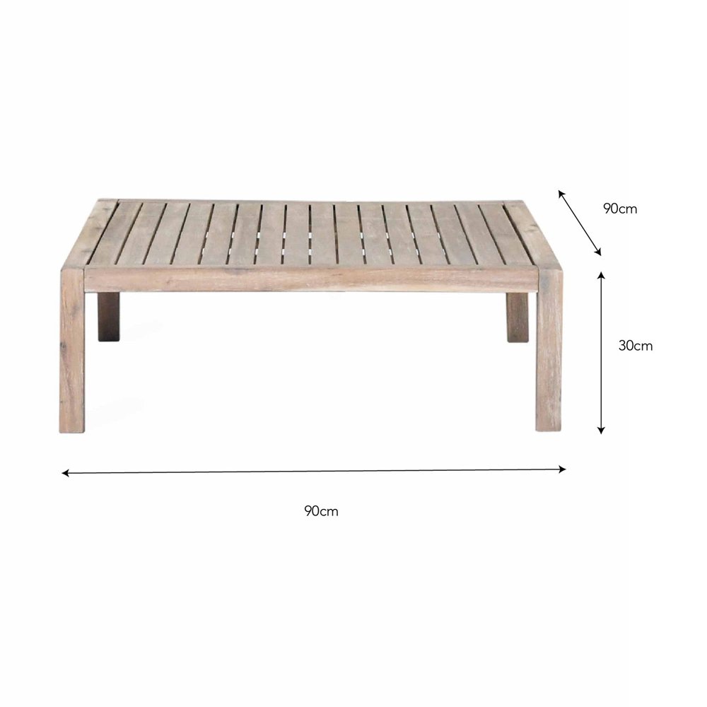 Garden Trading Porthallow Square Coffee Table Natural