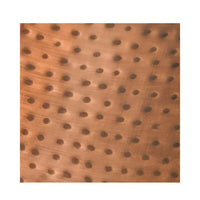 Ivyline Luxury Leather Handle Round Copper Log Holder