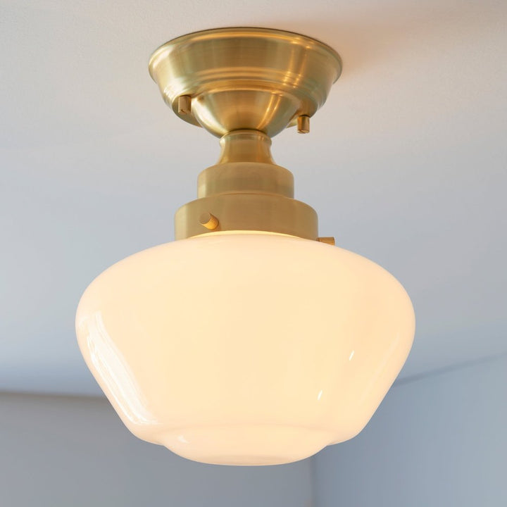 Isabella Ceiling Light - Brass & Opal Endon 2
