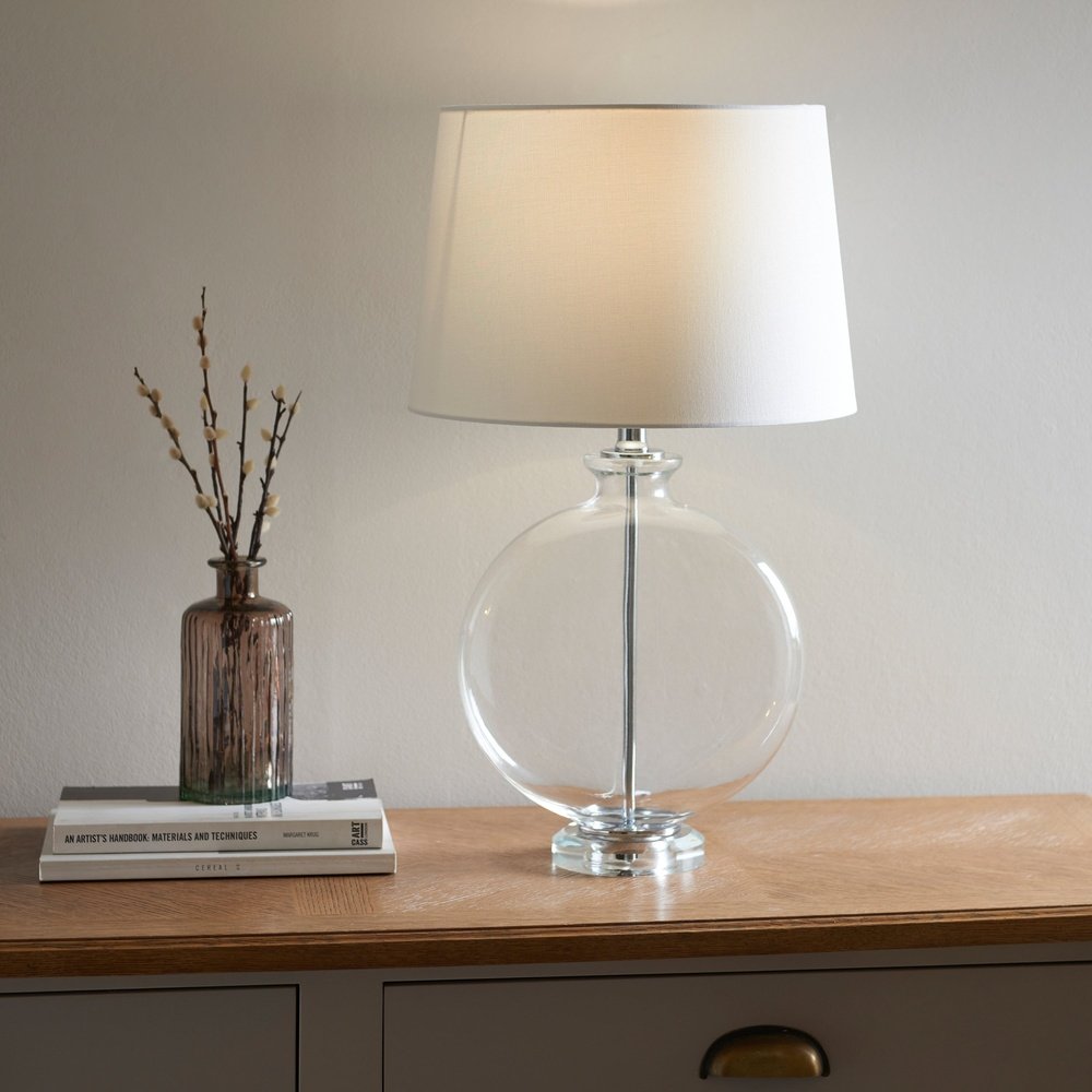 Olivia's Giselle Table Lamp Nickel