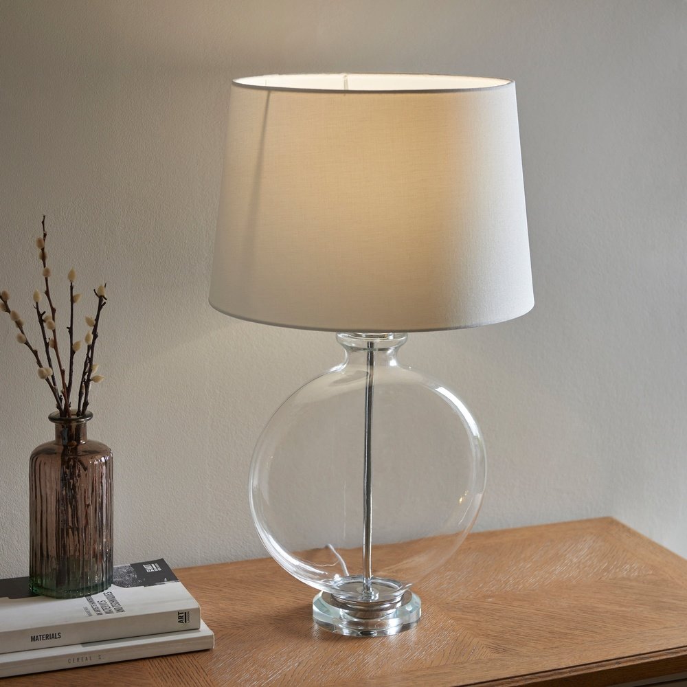 Olivia's Giselle Table Lamp Nickel