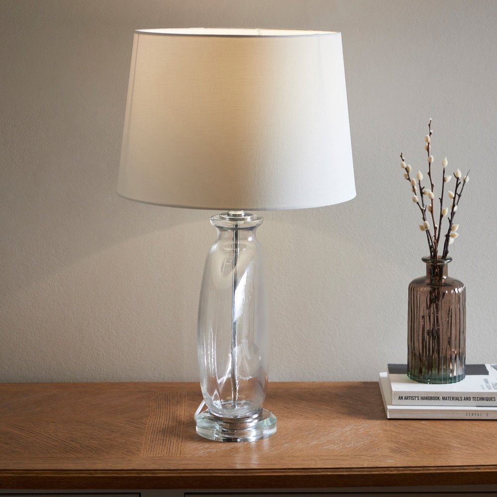 Olivia's Giselle Table Lamp Nickel