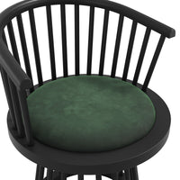 O&Co Elena Dining Chair in Forest Green & Black