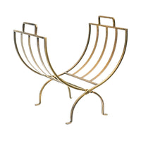 Ivyline Linear Log Basket in Brass