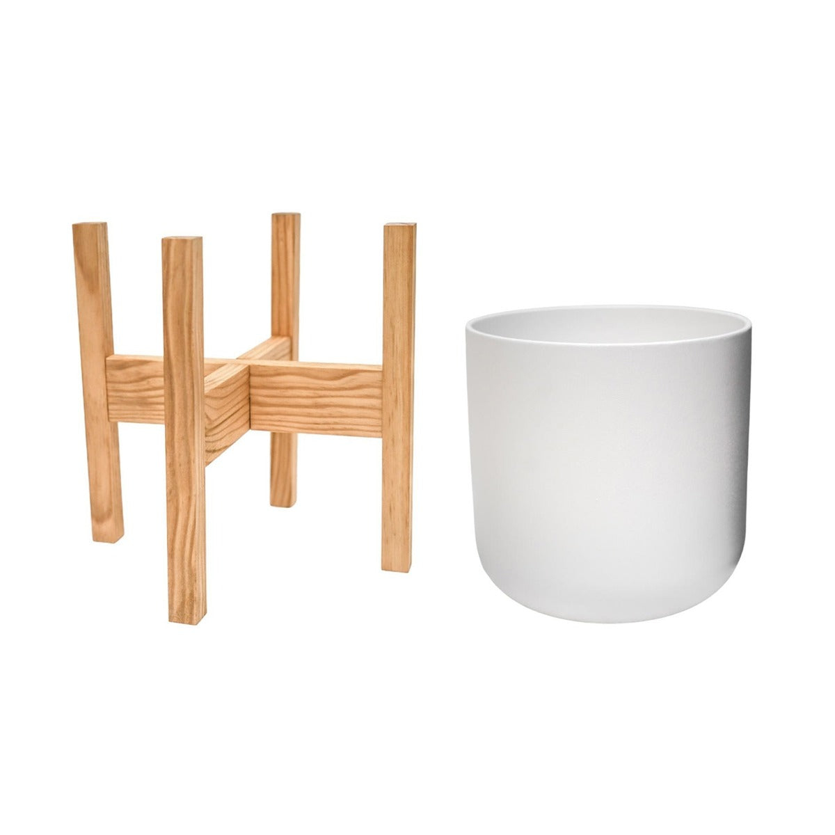 Ivyline Lisbon Pot & Stand White