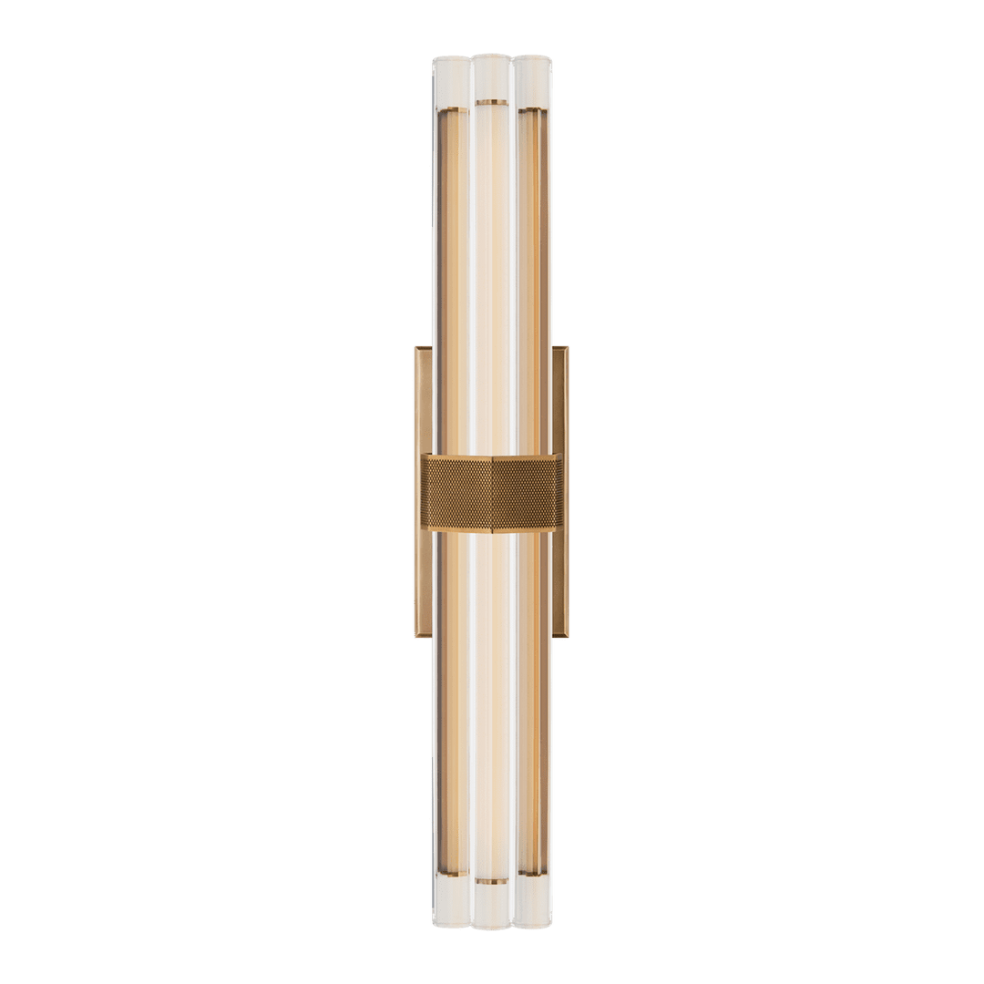 Fascio 24" Sconce - Antique Brass with Crystal Visual Comfort 1