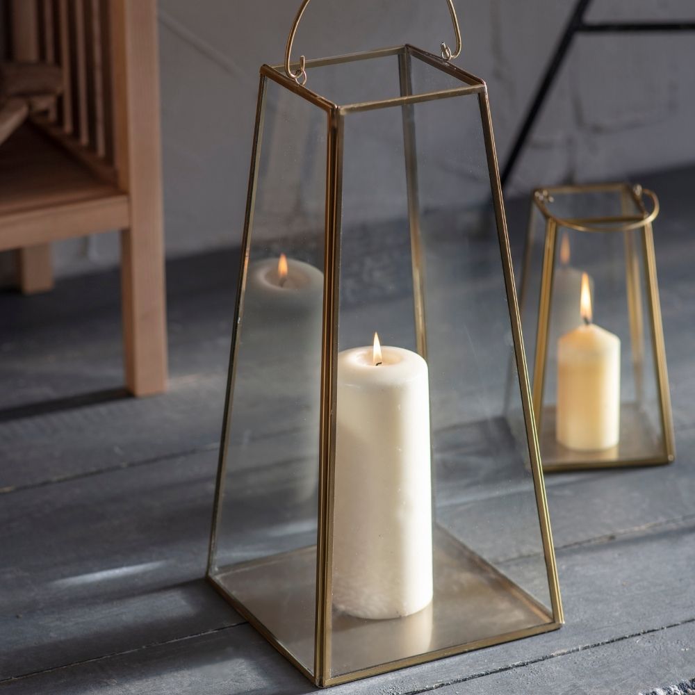 Large Ablington Lantern - Antique Brass Finish Garden Trading 3