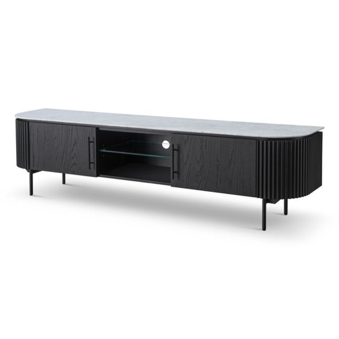 Lantine Marble TV Unit - Black Oak