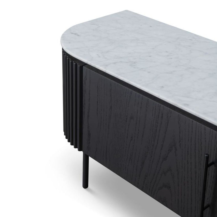 Lantine Marble TV Unit - Black Oak
