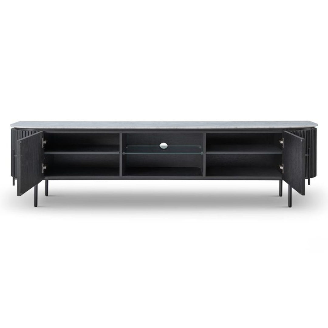 Lantine Marble TV Unit - Black Oak