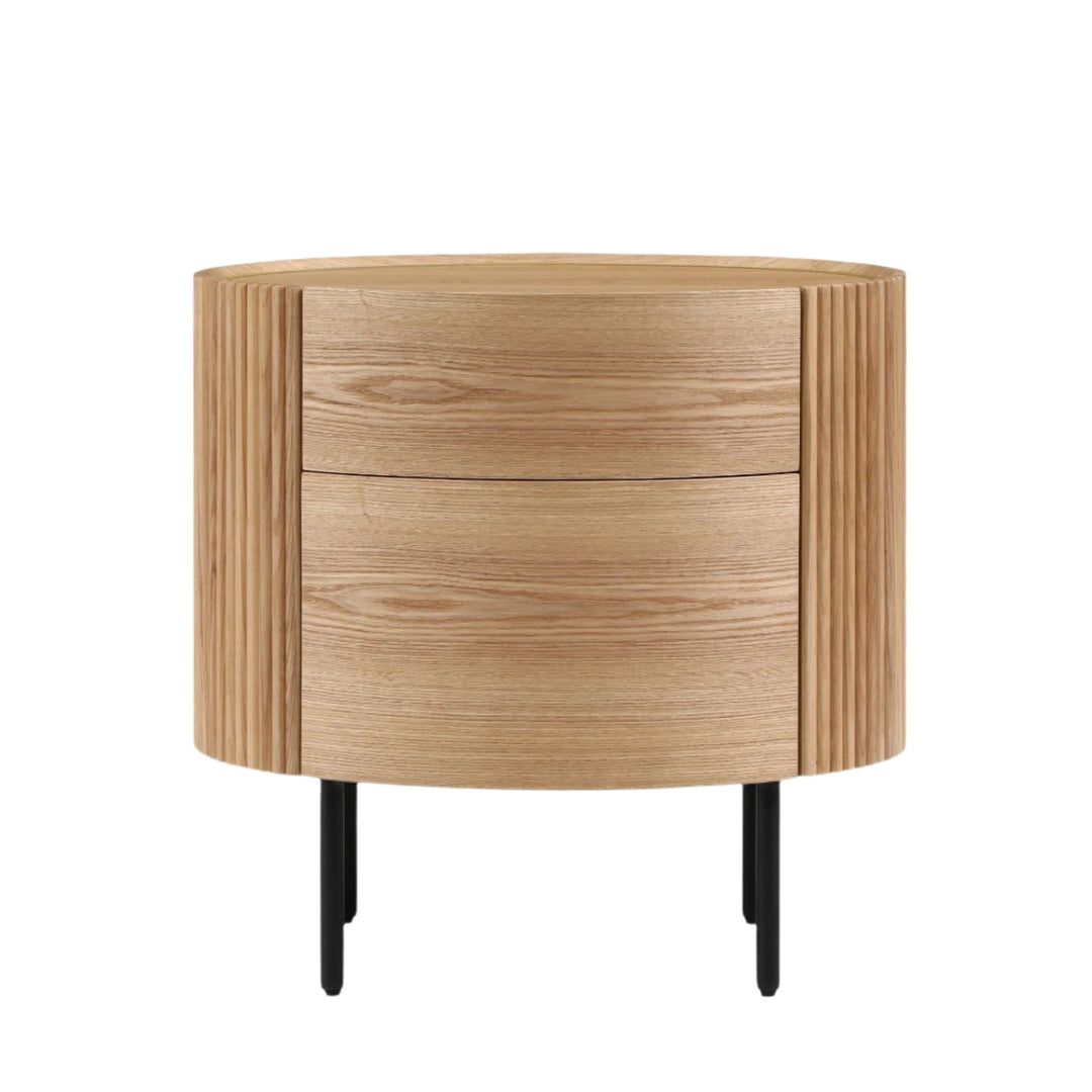 Lantine Bedside Table - Ash Oak Tommy Franks 1