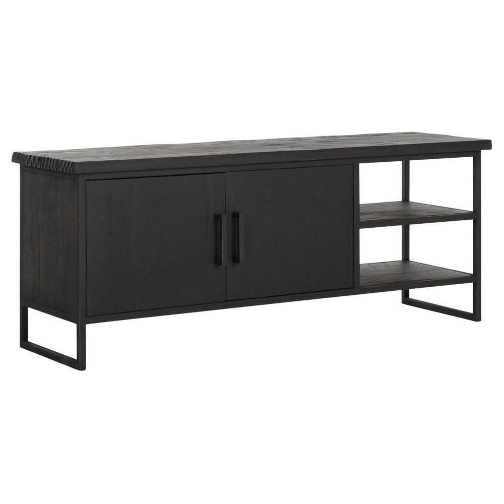  DTP Interiors-DTP Home Beam 2 TV Stand in Recycled Black Teakwood-Black 389 
