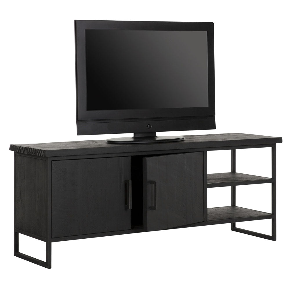 DTP Home Beam 2 TV Stand in Recycled Black Teakwood