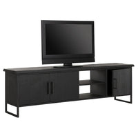 DTP Home Beam 2 TV Stand in Recycled Black Teakwood