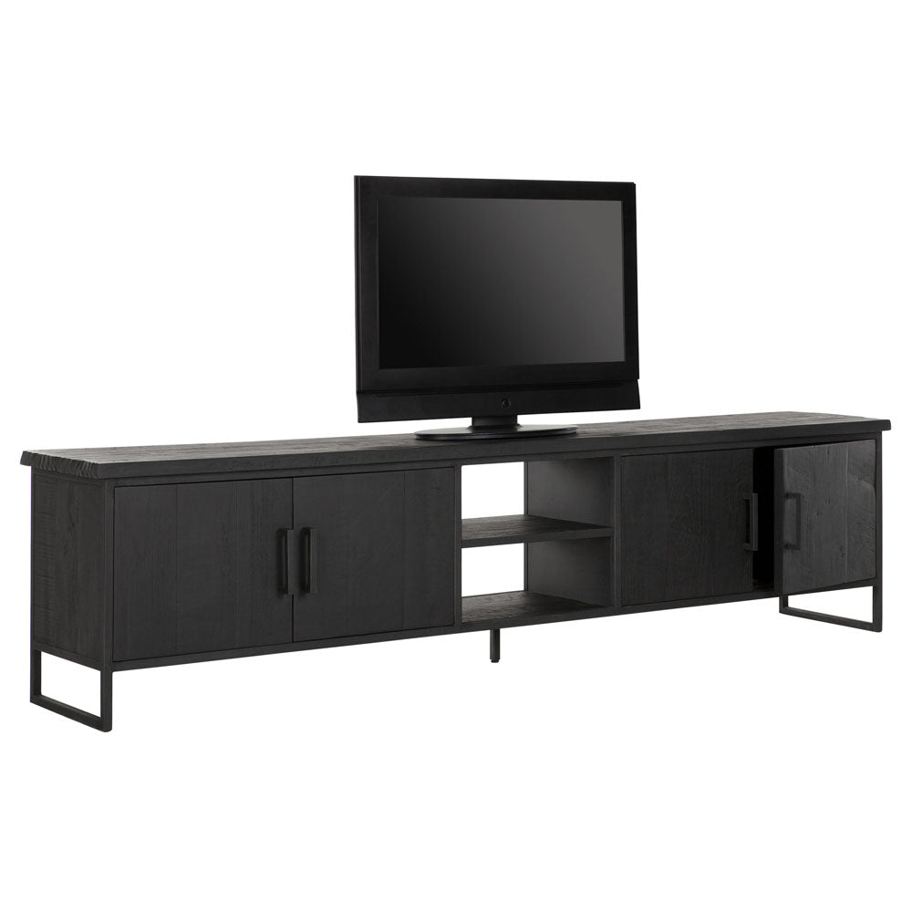  DTP Interiors-DTP Home Beam 2 TV Stand in Recycled Black Teakwood-Black 477 