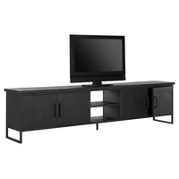 DTP Home Beam 2 TV Stand in Recycled Black Teakwood