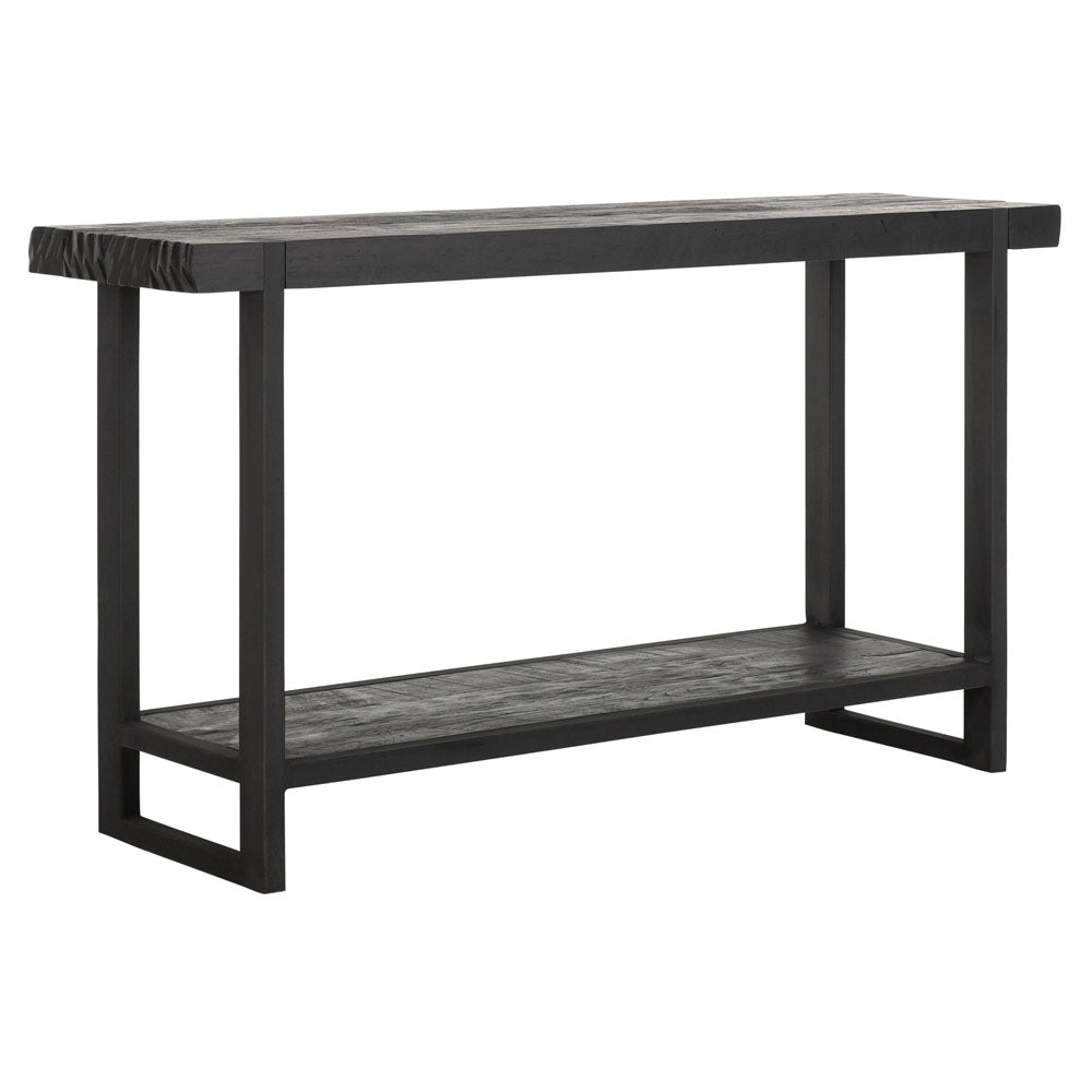 DTP Interiors Beam Console Table in Recycled Black Teakwood