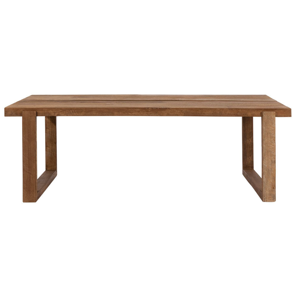 DTP Home Icon Rectangular Dining Table in Recycled Teakwood Finish