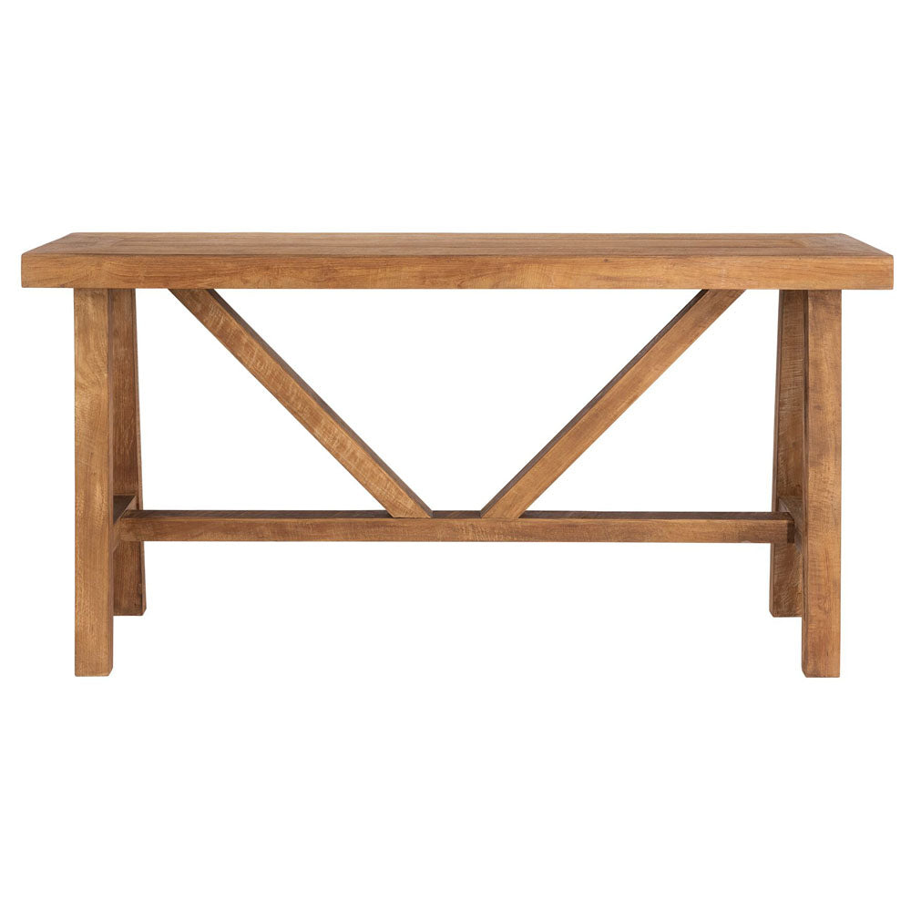  DTP Interiors-DTP Interiors Monastery Console in Recycled Teakwood-Brown 533 
