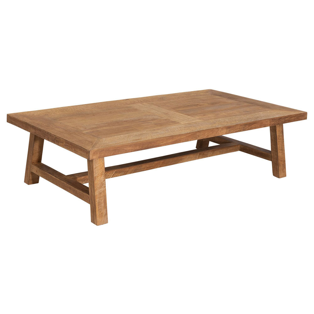  DTP Interiors-DTP Interiors Monastery Rectangular Coffee Table in Recycled Teakwood-Brown 925 