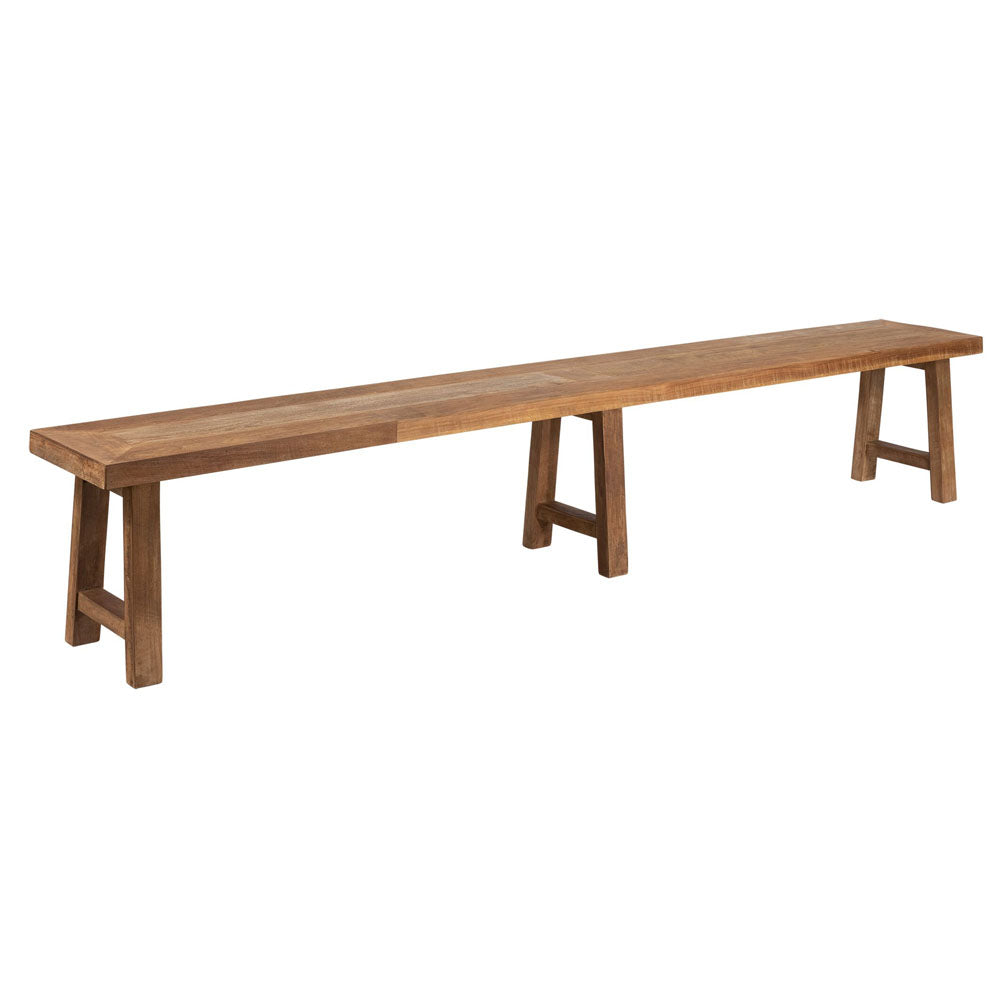 DTP Home Monastery Bench in Recycled Teakwood Finish