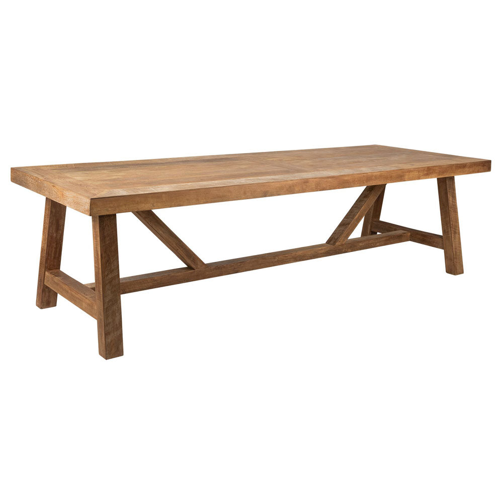 DTP Home Monastery Rectangular Dining Table in Recycled Teakwood Finish