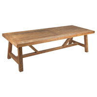 DTP Home Monastery Rectangular Dining Table in Recycled Teakwood Finish