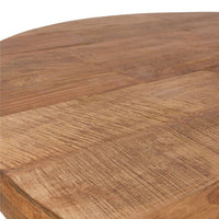 DTP Home Tradition Round Dining Table in Recycled Teakwood Finish