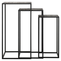 DTP Interiors Sirius Set of 3 Columns in Recycled Black Teakwood