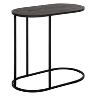 DTP Interiors Terra Oval Laptop Table in Recycled Black Teakwood