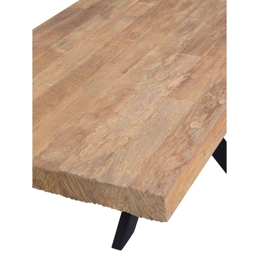 DTP Home Newton Rectangular Dining Table in Recycled Teakwood Finish