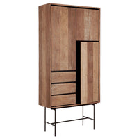 DTP Home Metropole 3 Door Cupboard in Recycled Teakwood Finish