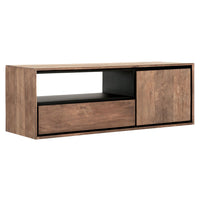 DTP Home Metropole Hanging TV Stand in Recycled Teakwood Finish