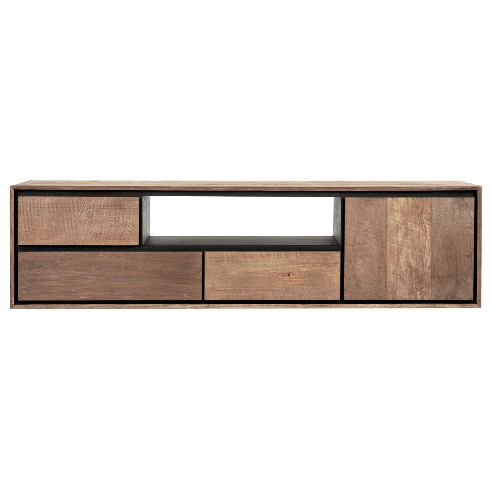 DTP Home Metropole Hanging TV Stand in Recycled Teakwood Finish