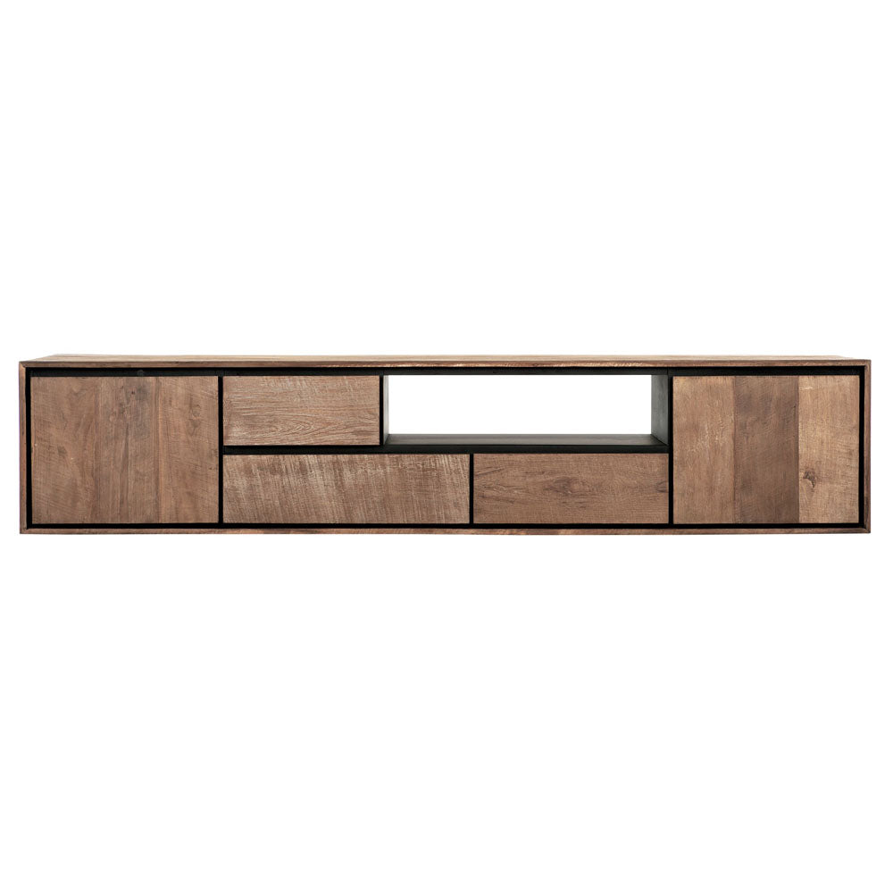 DTP Home Metropole Hanging TV Stand in Recycled Teakwood Finish