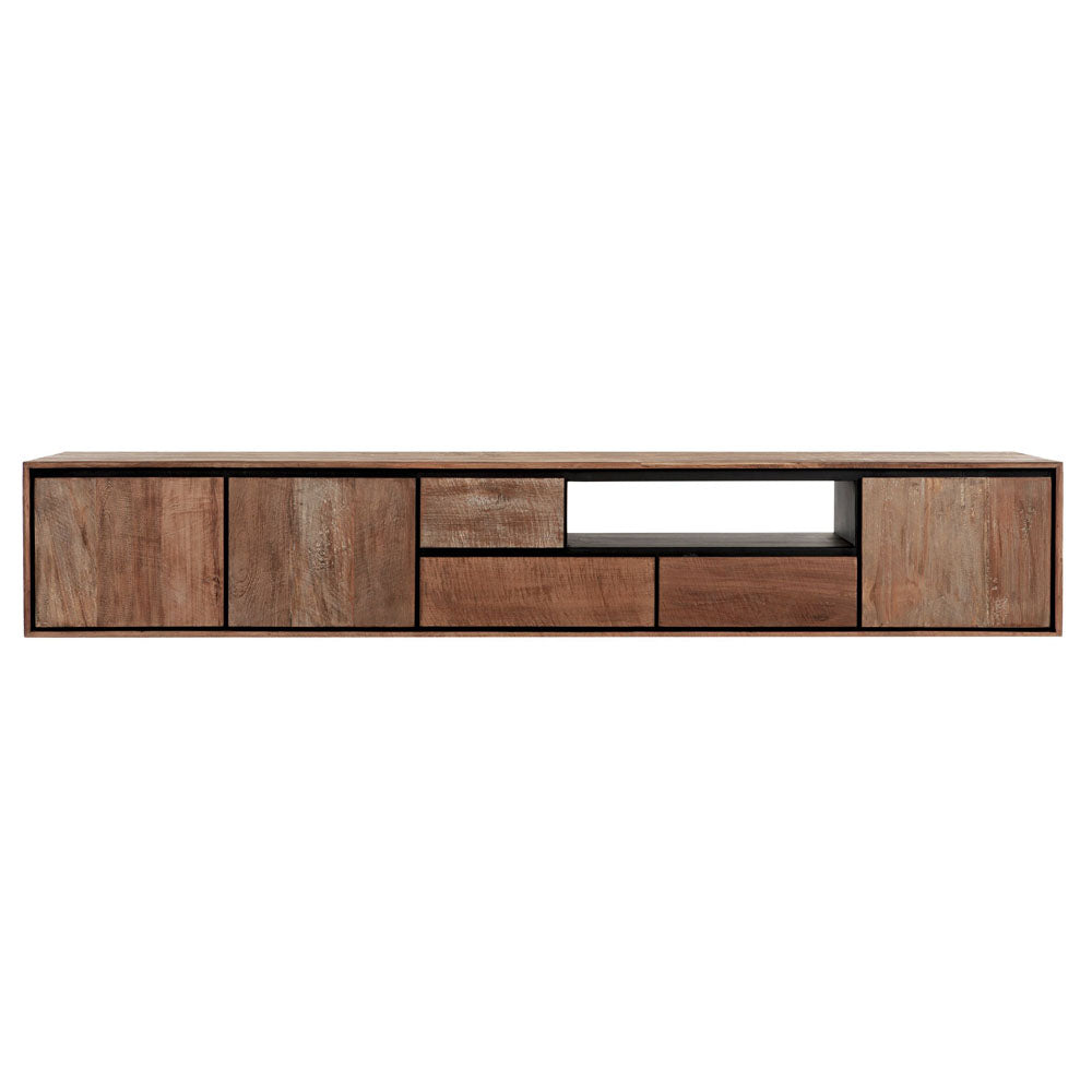 DTP Home Metropole Hanging TV Stand in Recycled Teakwood Finish